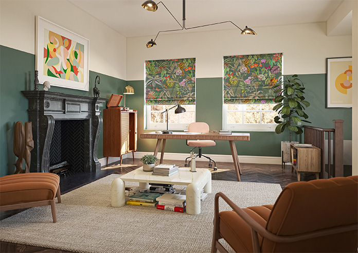 Barbados, Lush Green - Twist&Fit Roman Blind - Image 6